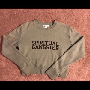 Spiritual Gangster Crop Sweatshirt